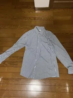 ZARA スリムフィット ストライプ長袖シャツ