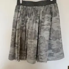 美品☆迷彩チュールスカート　リバーシブル