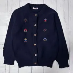 希少✨️familiar（ファミリア）ヴィンテージ 刺繍 カーディガン 120