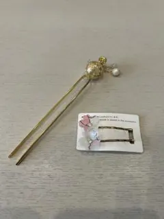 かんざし ヘアピン セット 桜 ピンク 白