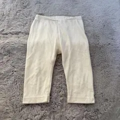 アイボリー リブ編み スパッツ 100cm