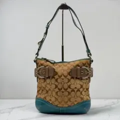 00s Coach One Shoulder Bag Soho Blue Y2K