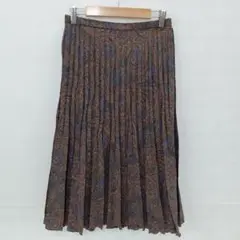 最終値下◎8.20◎S509P◎ヴィンテージ◎プリーツスカート◎総柄◎9