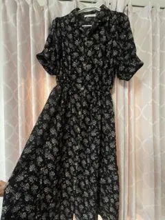 as know as pinky 花柄ロングワンピース