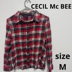 【土日限定価格】CECIL Mc BEE チェック柄 シャツ 長袖