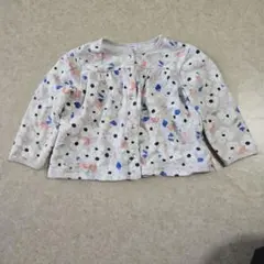 PETIT BATEAU 花柄カーディガン 18m