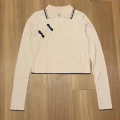 美品　jouetie ジュエティ　ロングスリーブチャイナポロ　ポロシャツ　長袖