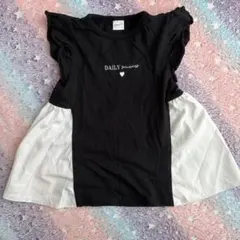 Sospita チュニック ブラック ホワイト 120cm