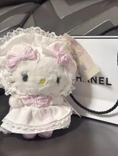 ハローキティ マスコット ホワイトフリルデザイン サンリオ