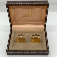 ▼dunhill ダンヒル カフスボタン ゴールドカラー