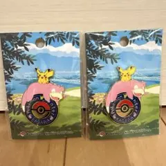 ポケモンセンターカガワ　ロゴピンズ　ピカチュウ　ヤドン　2個セット
