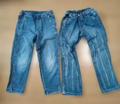 キッズ デニム パンツ 2点セット 120cm ユニクロ　JUNK STORE