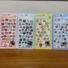 ぷくぷくシール 3D立体　ボンボンドロップ風シール　たまごっち　4枚入りセット