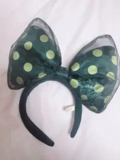 ミニーのリボンカチューシャ ブラック