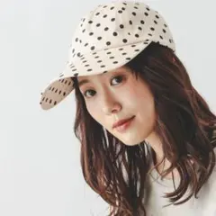 グローバルワーク　キャップ　レディース　タグ付き　新品未使用　帽子　ドットのサムネイル