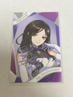 にじさんじ 白雪巴 7周年 チェキ サイン入り