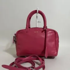 ✨極美品✨アニエスベー 2way トートバッグ レザー A4 パンチング 