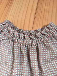 OPAQUE CLIP チェック柄 五分袖ブラウス 38/M