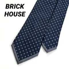 BRICK HOUSE　ブリックハウス　ネクタイ　バイカラー　ネイビー　グレー
