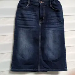 GU ダークブルー デニムスカート