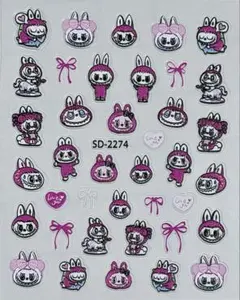 ネイルシール Labubu ラブブ POP MART キャラクター RS.75