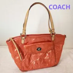 再お値下げ‼️　COACH　オレンジバッグ