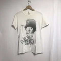 アメリカ古着 ベティちゃんTシャツ Sサイズ 白黒