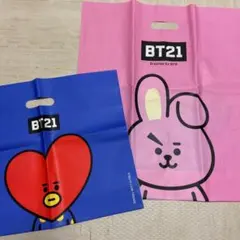 BTS BT21 ショッパー　2枚セット　COOKY TATA