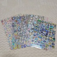 平成レトロ　サンリオ　シール　ステッカー　　キラキラ　まとめて 5枚セット