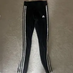 adidas キッズ スパッツ ブラック Jサイズ