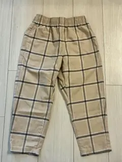 GU チェックパンツ　110センチ　未使用タグなし