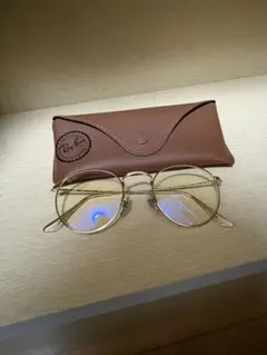 Ray-Ban ゴールド ラウンドサングラス