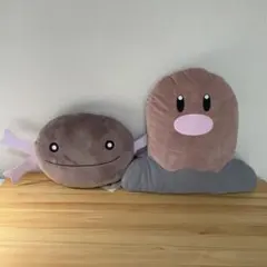 ポケモン ディグダ ウパー（パルデアのすがた） クッション 2点セットのサムネイル