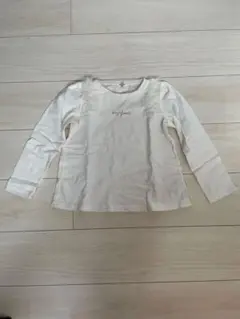 any fam ホワイト 長袖カットソー 120