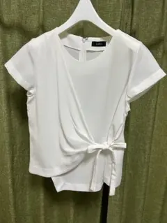 GIRL 半袖リボンブラウス ホワイトのサムネイル