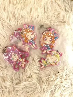 【4個セット！】アイカツ×プリパラ　ラバーチャーム４種セット