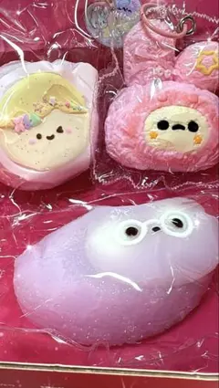 ZURARAとSquishboomまとめ売り3点セット可愛いスクイーズ