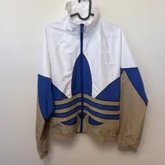 アディダス ウーブンジャケットトレフォイルビッグロゴ M