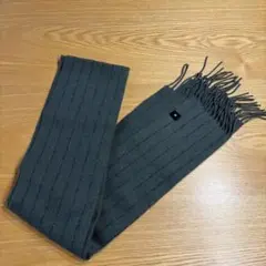 ストライプデザイン マフラー　グリーン系　スーツセレクト