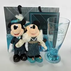 ジュビリーガラ ミッキー＆ミニー ぬいぐるみバッジ スーベニアグラス