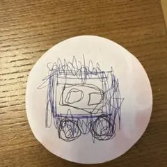 子供の描いた絵 トラック ✴︎手書きイラスト