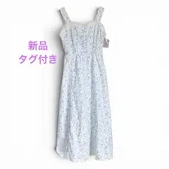 evelyn 花柄レースワンピース ブルー - メルカリ