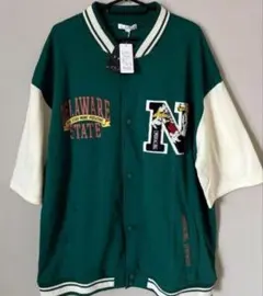 新品★薄手半袖ジャケット 大きいサイズ XL ビッグシルエットのサムネイル