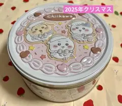新品　ちいかわ　2025 クリスマス　空き缶　缶　クッキー缶　ハチワレ　うさぎ