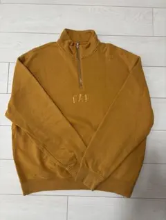 GAP ハーフジップ スウェット マスタード Mサイズ