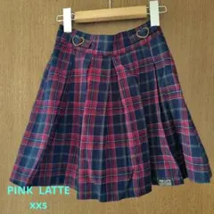 PINKLlatteのチェックのプリーツスカート