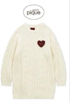 gelato pique ジェラピケ ハートアランワンピース ルームウェア