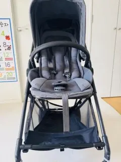 ほぼ新品 emio ベビーカー ブラック - メルカリ
