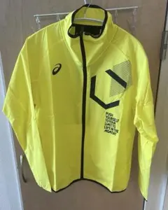 C*o様 新品　asics イエロー ウィンドブレーカー S