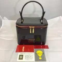 ❣️美品❣️ CHARLES JOURDAN エナメル　ダークブラウン ハンドバッグのサムネイル